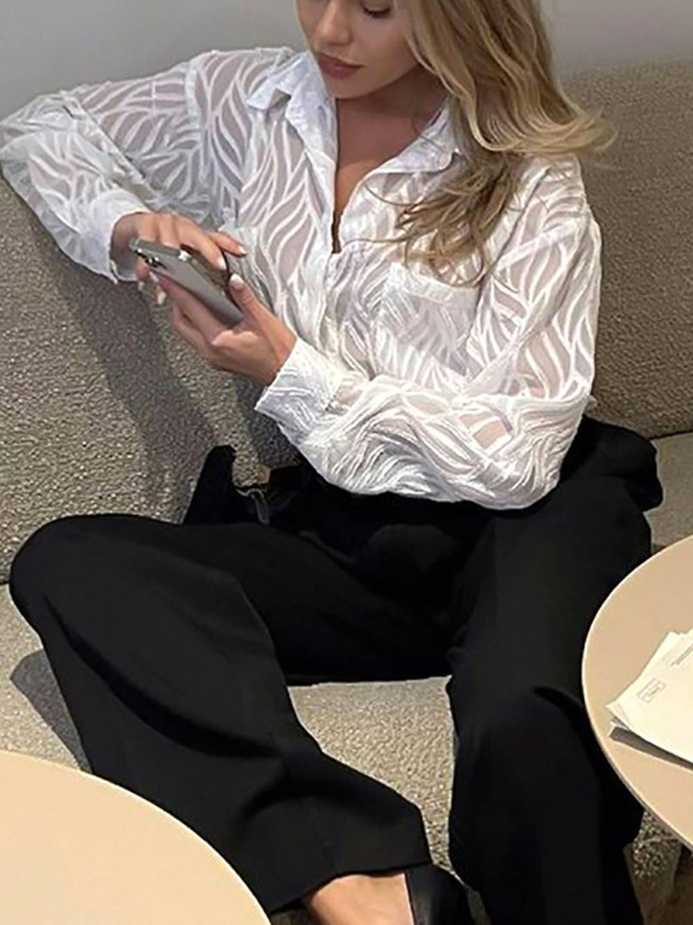 Witte damesblouses