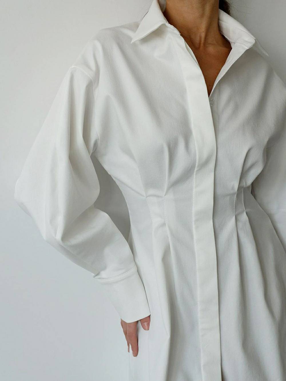 Casual elegante overhemdjurk