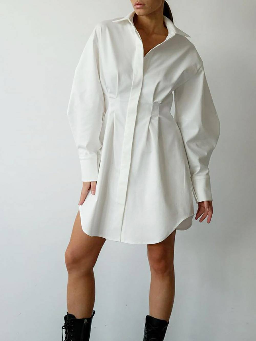 Casual elegante overhemdjurk