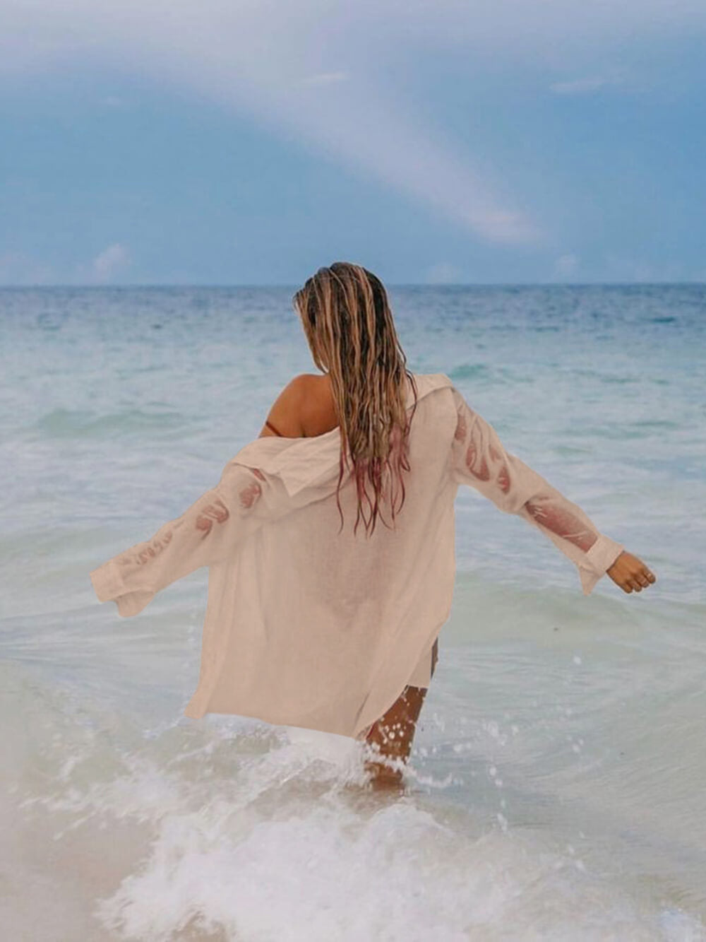 Tuniek bikini cover-up