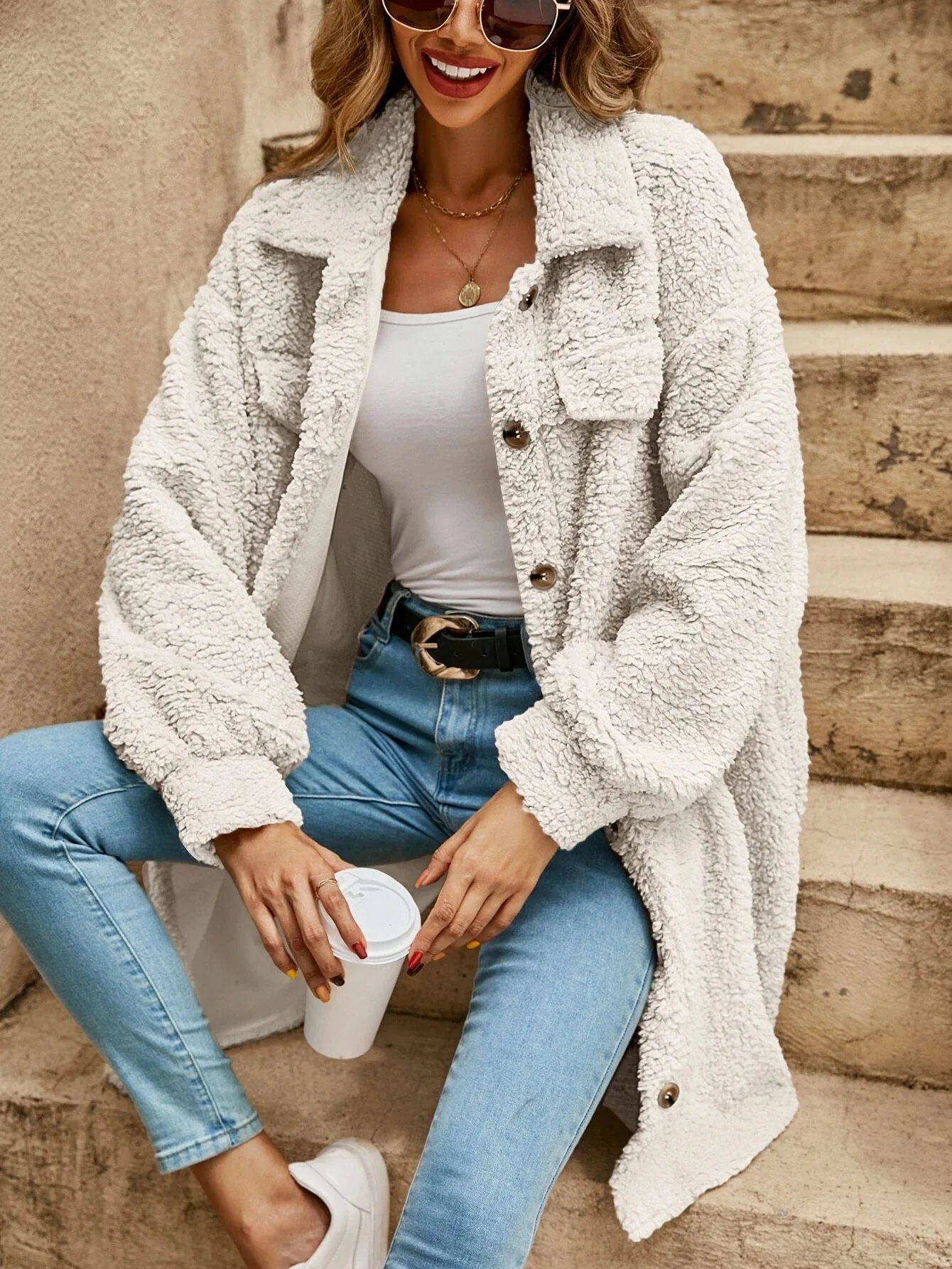 Haley™ | Losse, middellange jas