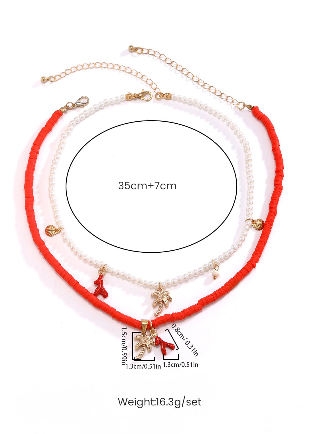 Tahiti Sunset Pearl Beach ketting goud