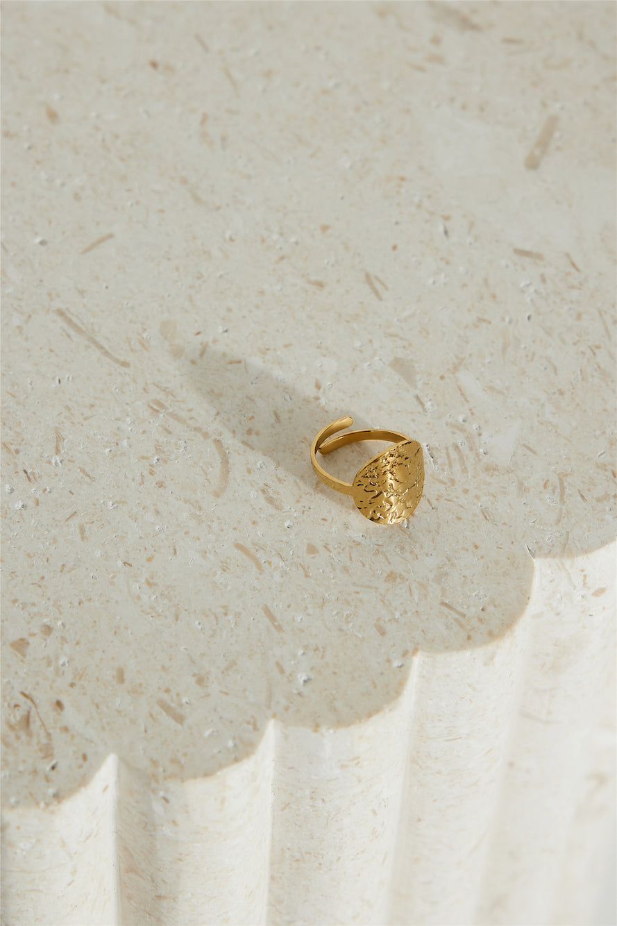 Goud vergulde maanring