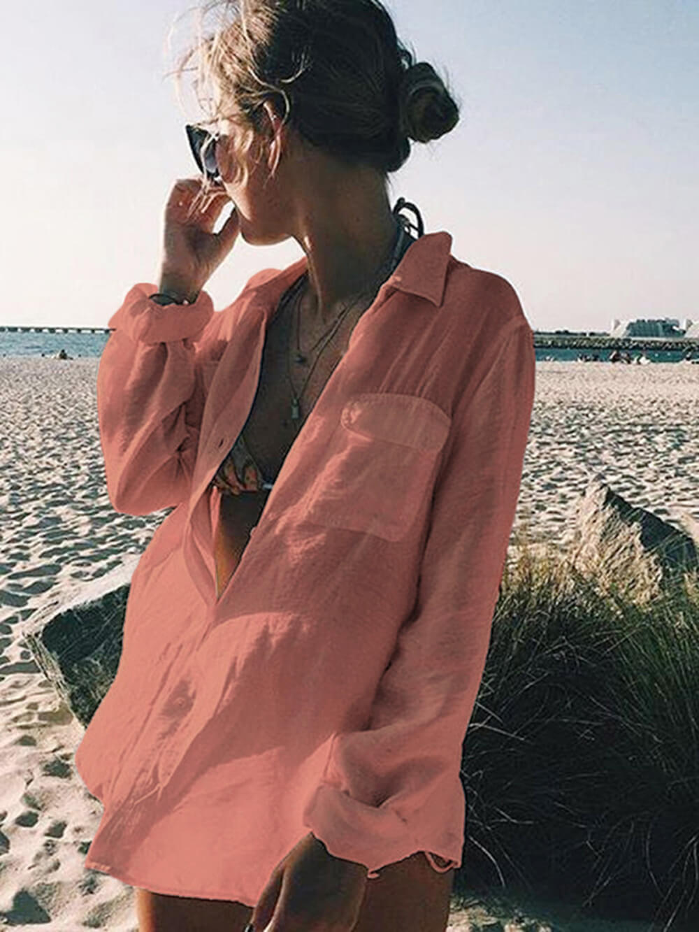 Tuniek bikini cover-up