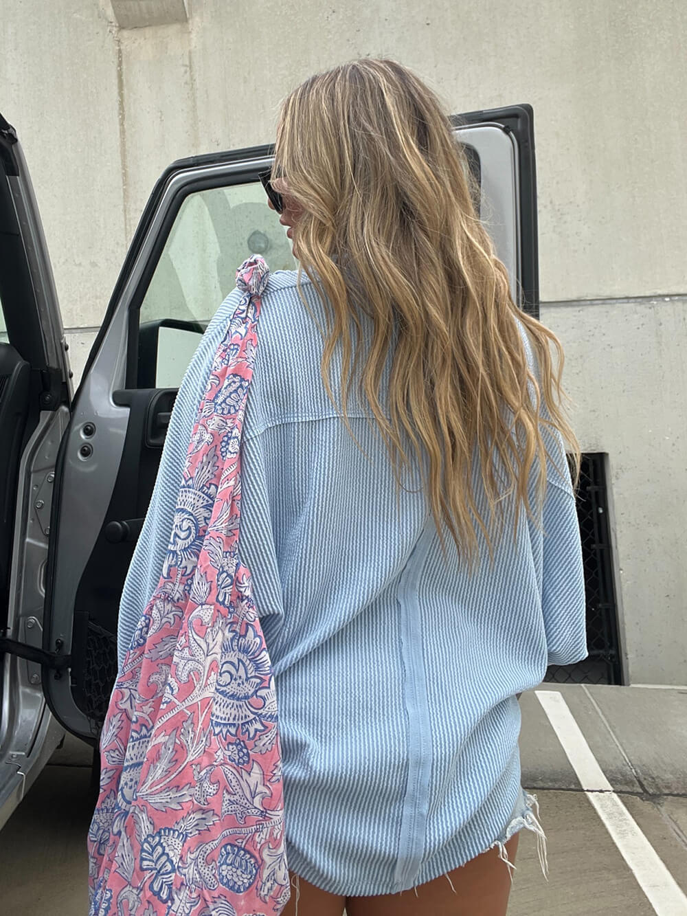 Blouse met V-hals