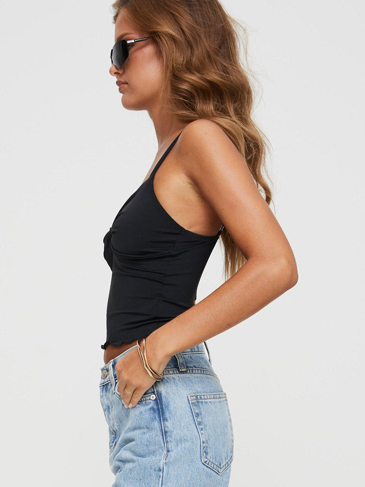 Grijze croptop
