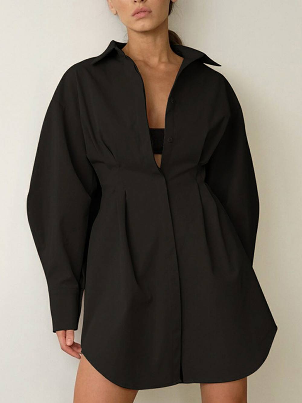 Casual elegante overhemdjurk