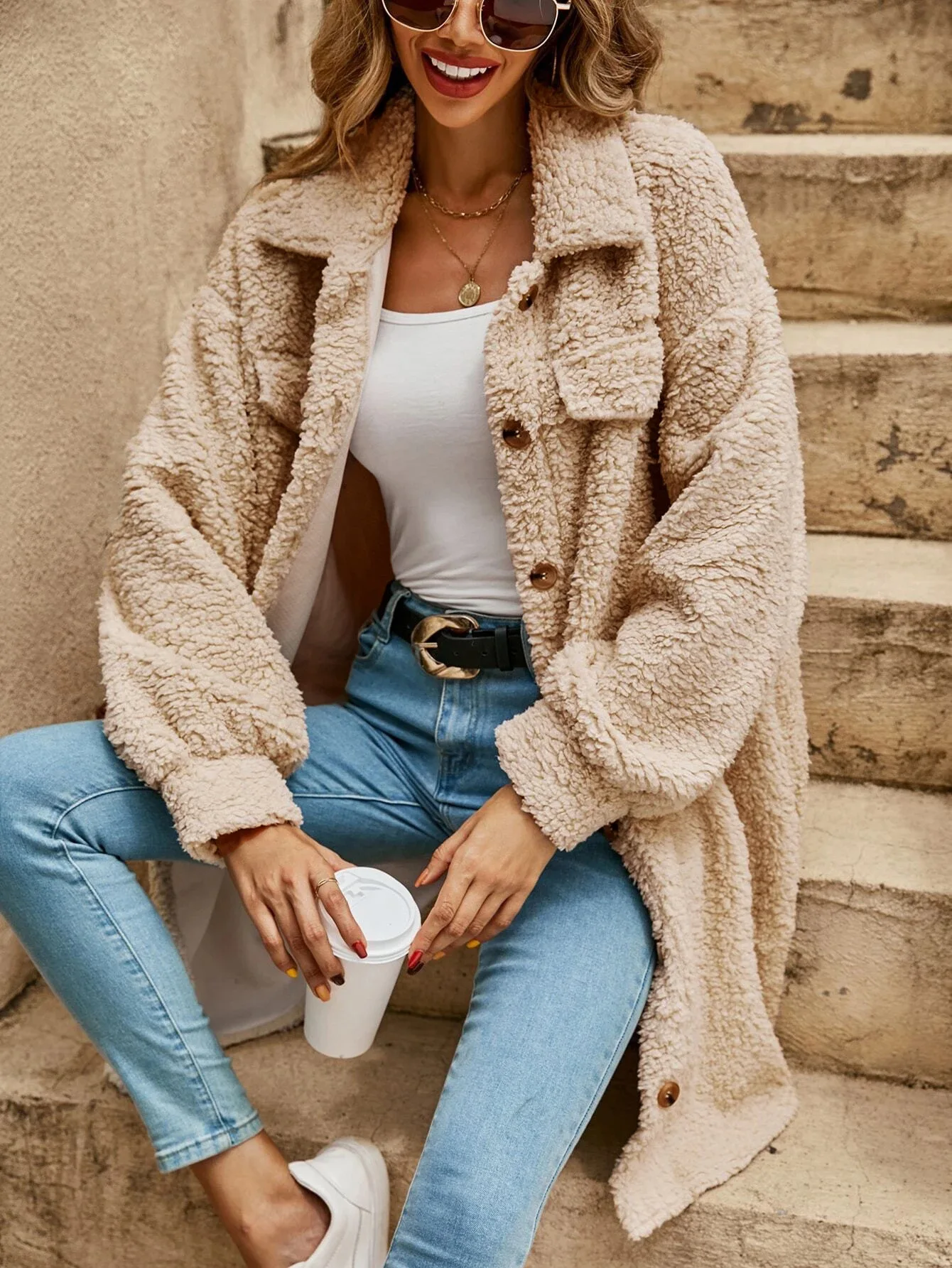 Haley™ | Losse, middellange jas