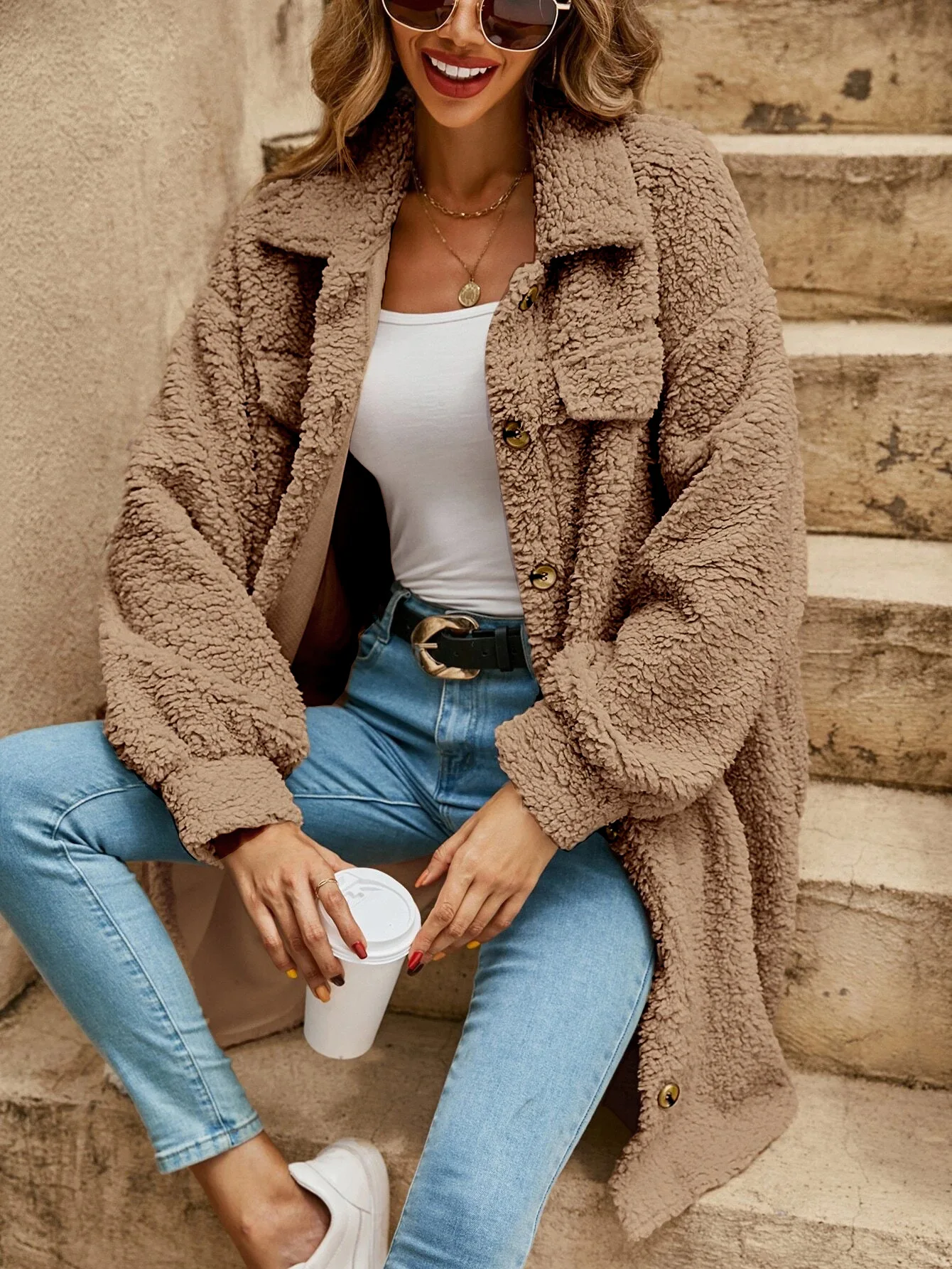 Haley™ | Losse, middellange jas