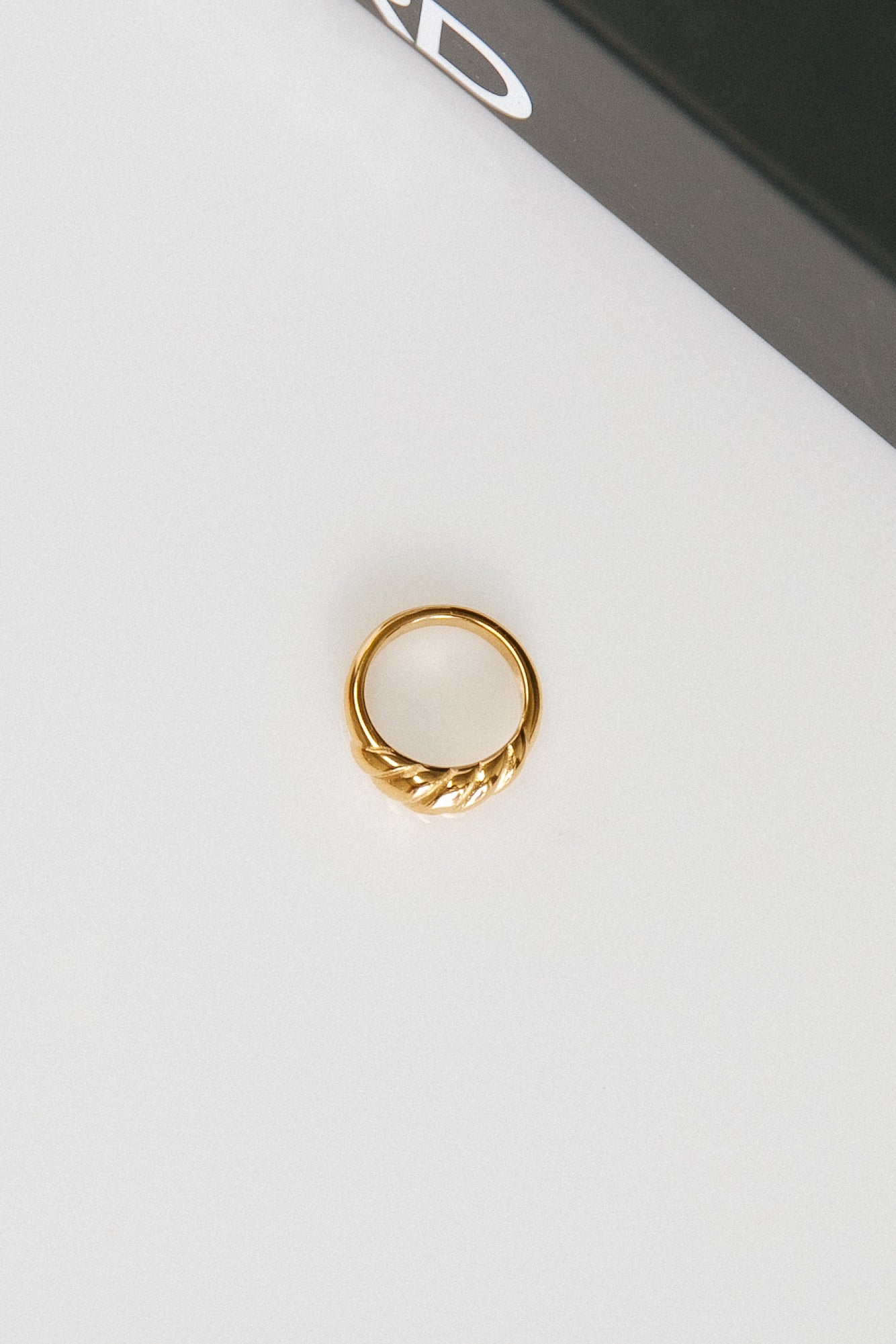 Goud vergulde ring
