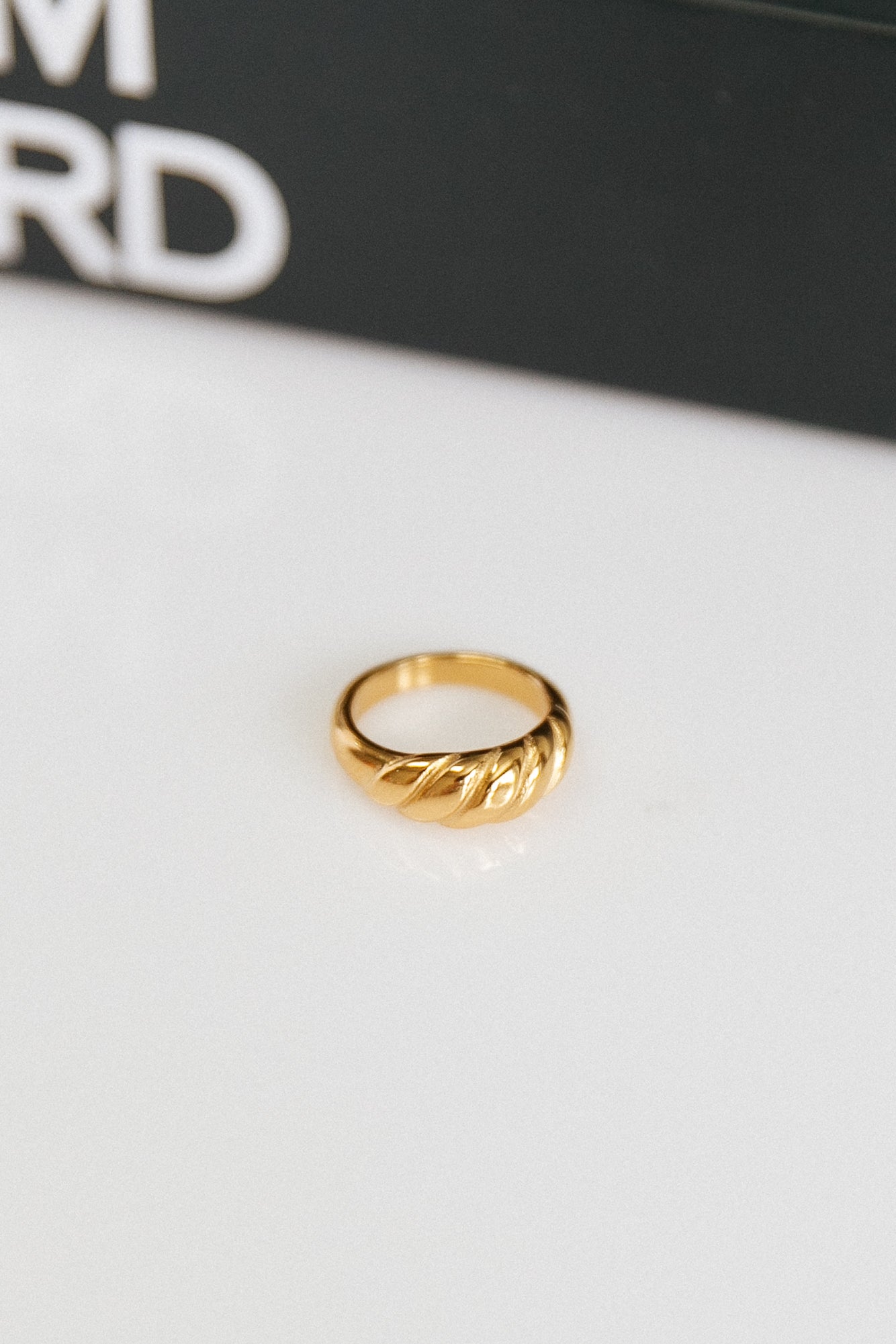 Goud vergulde ring