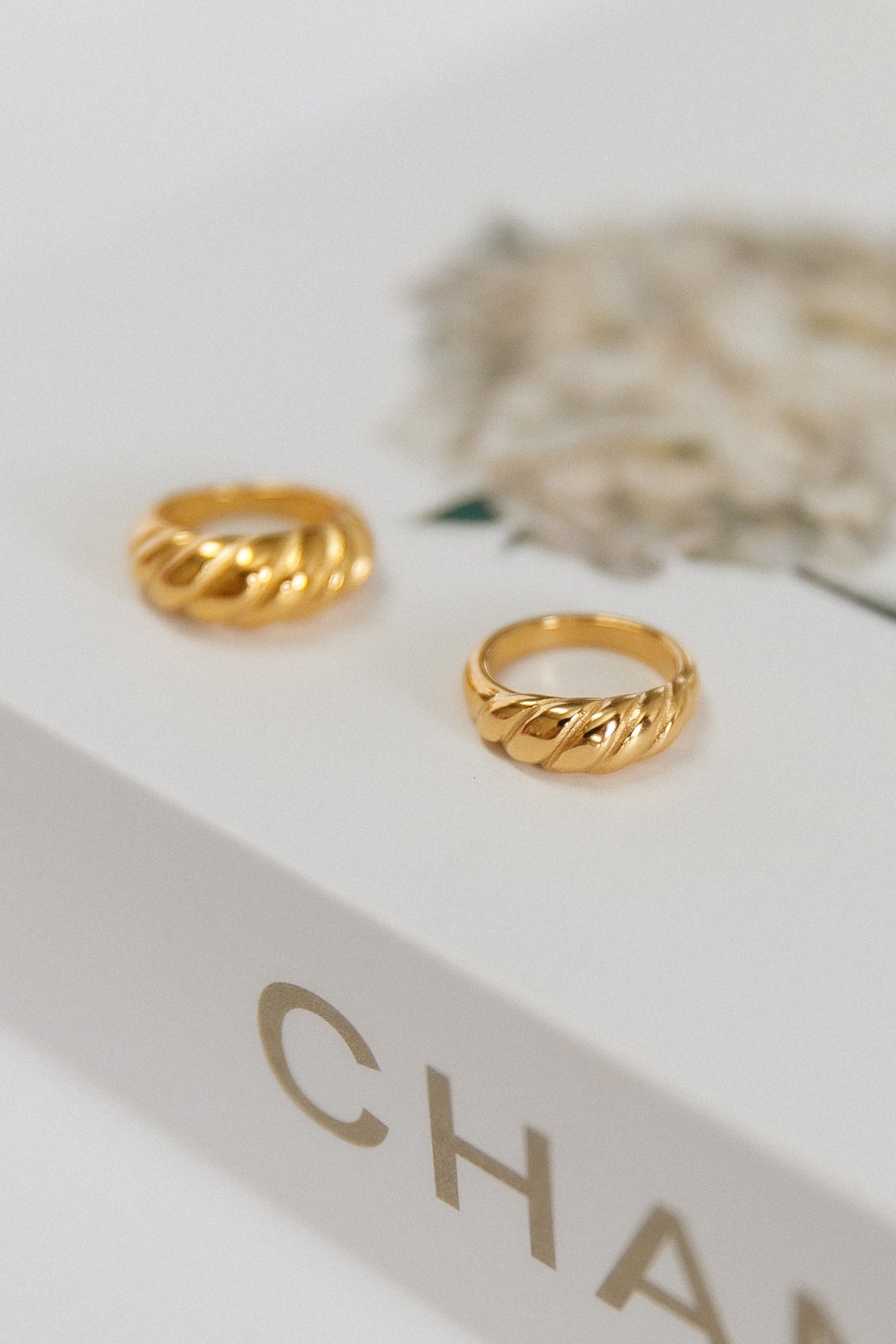 Goud vergulde ring