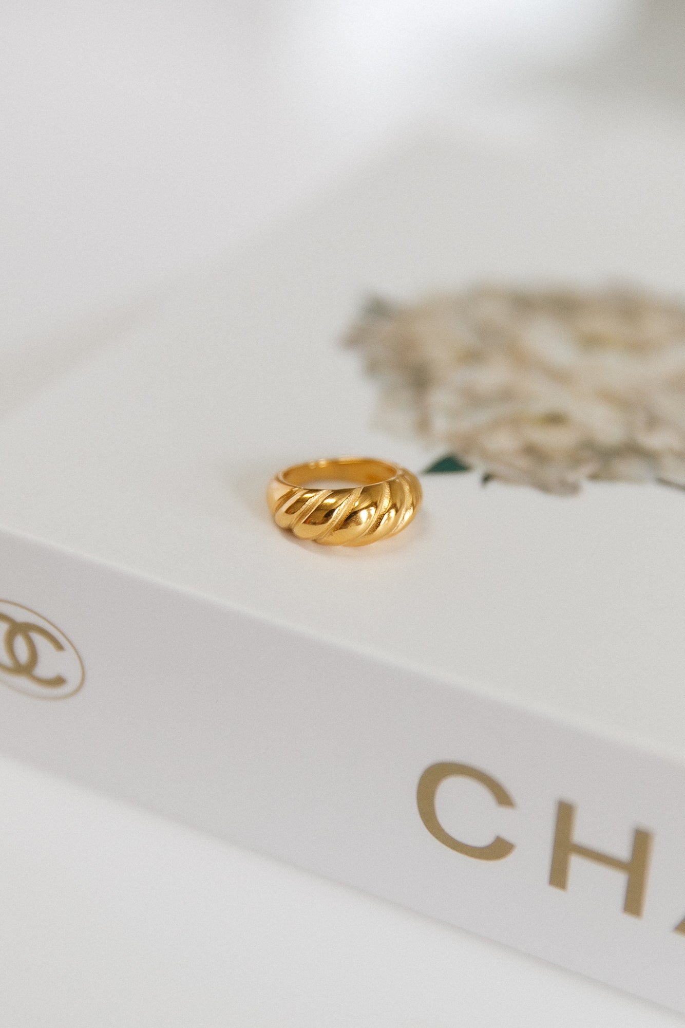 Goud vergulde ring
