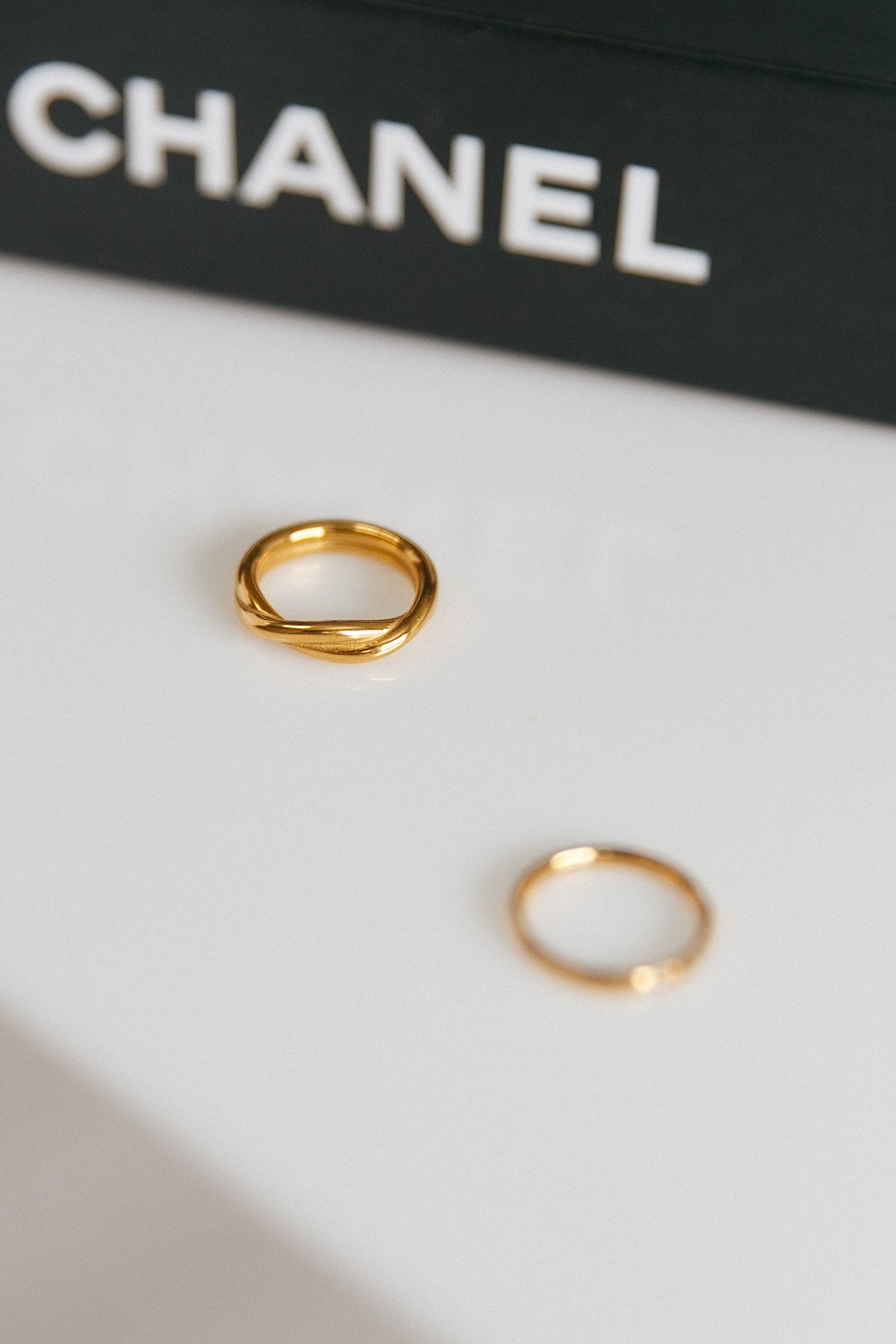 Goud vergulde Subtiele Ring