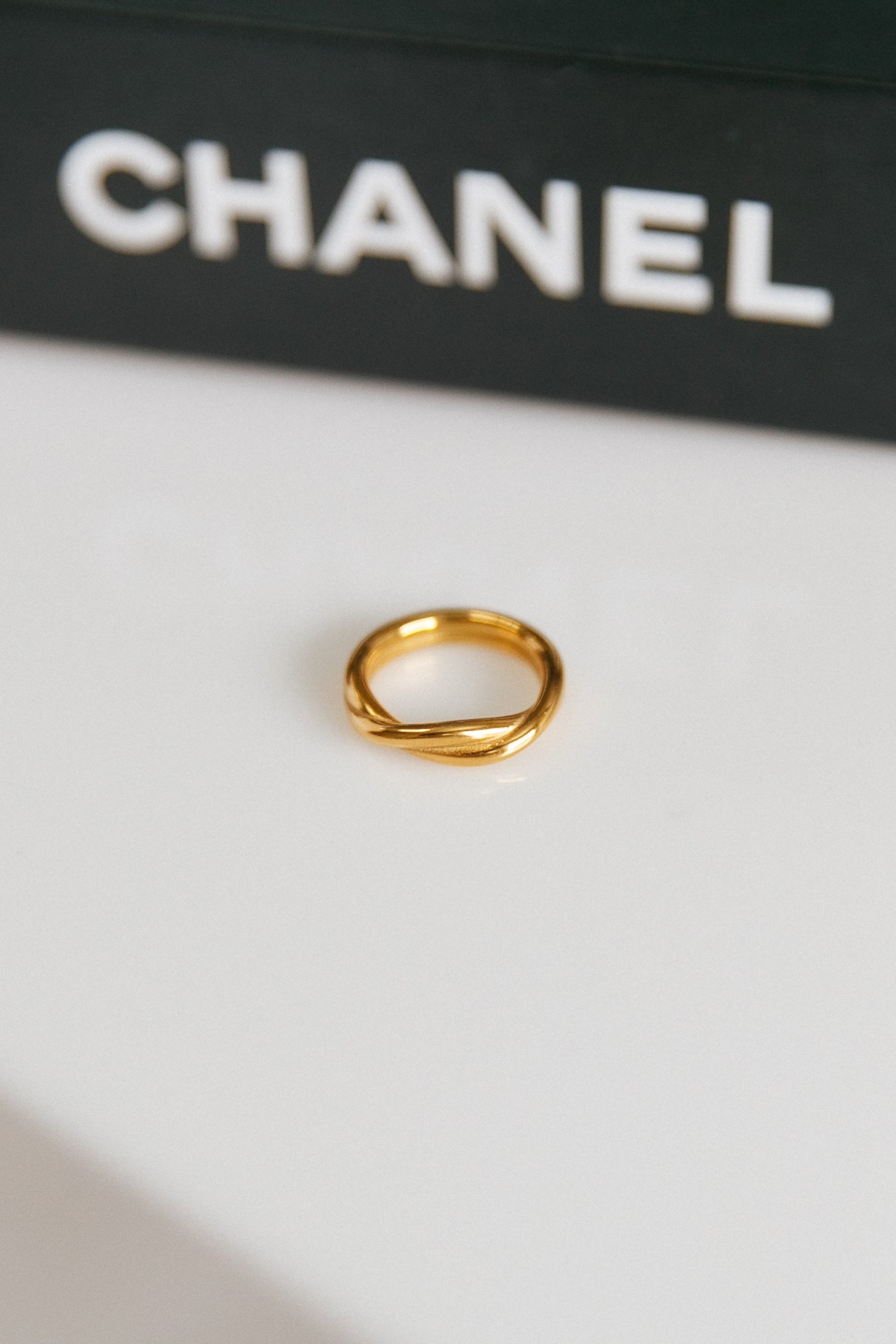 Goud vergulde Subtiele Ring