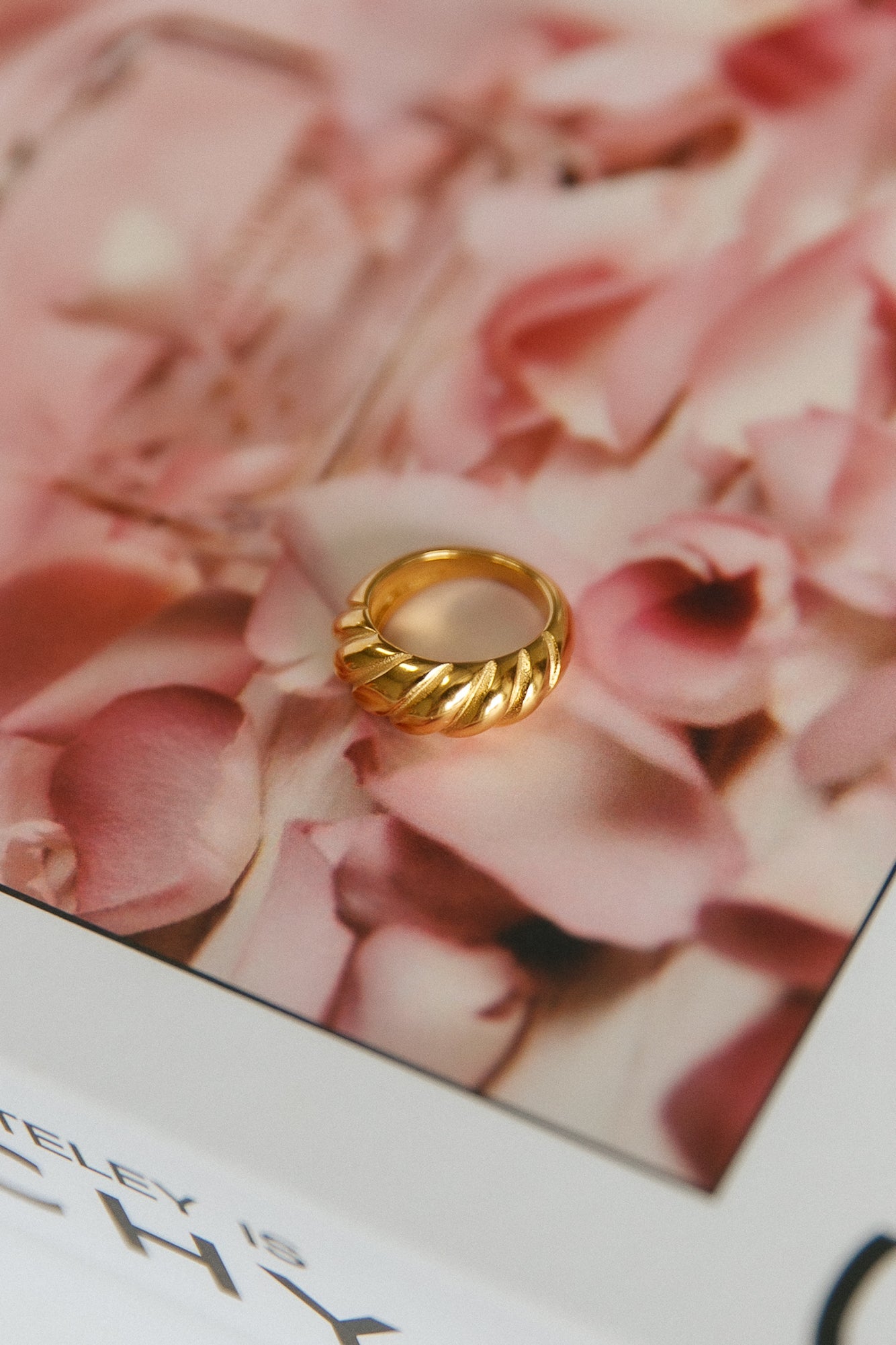Goud vergulde ring