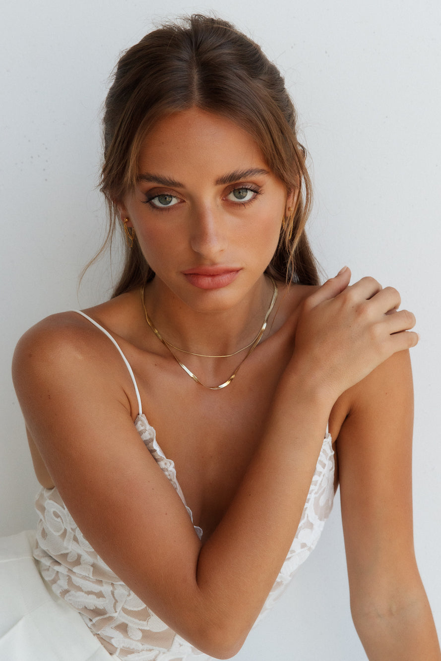 Goud vergulde ketting