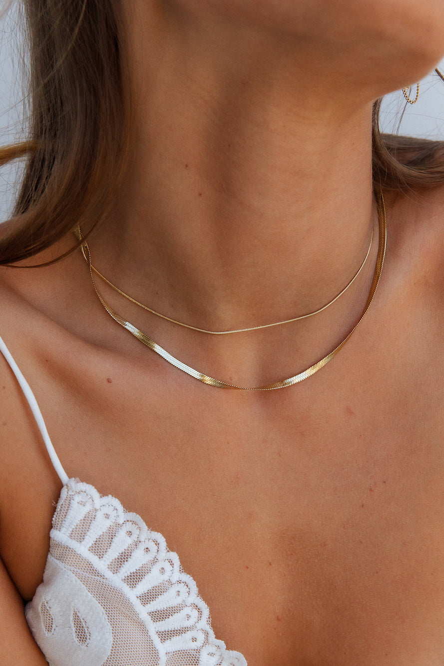 Goud vergulde ketting