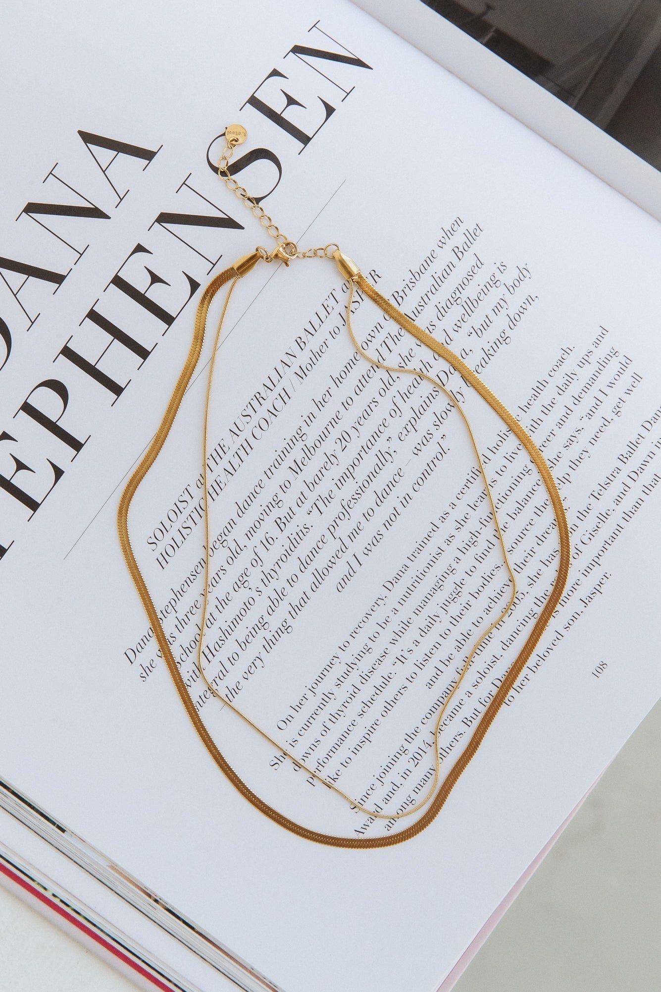 Goud vergulde ketting