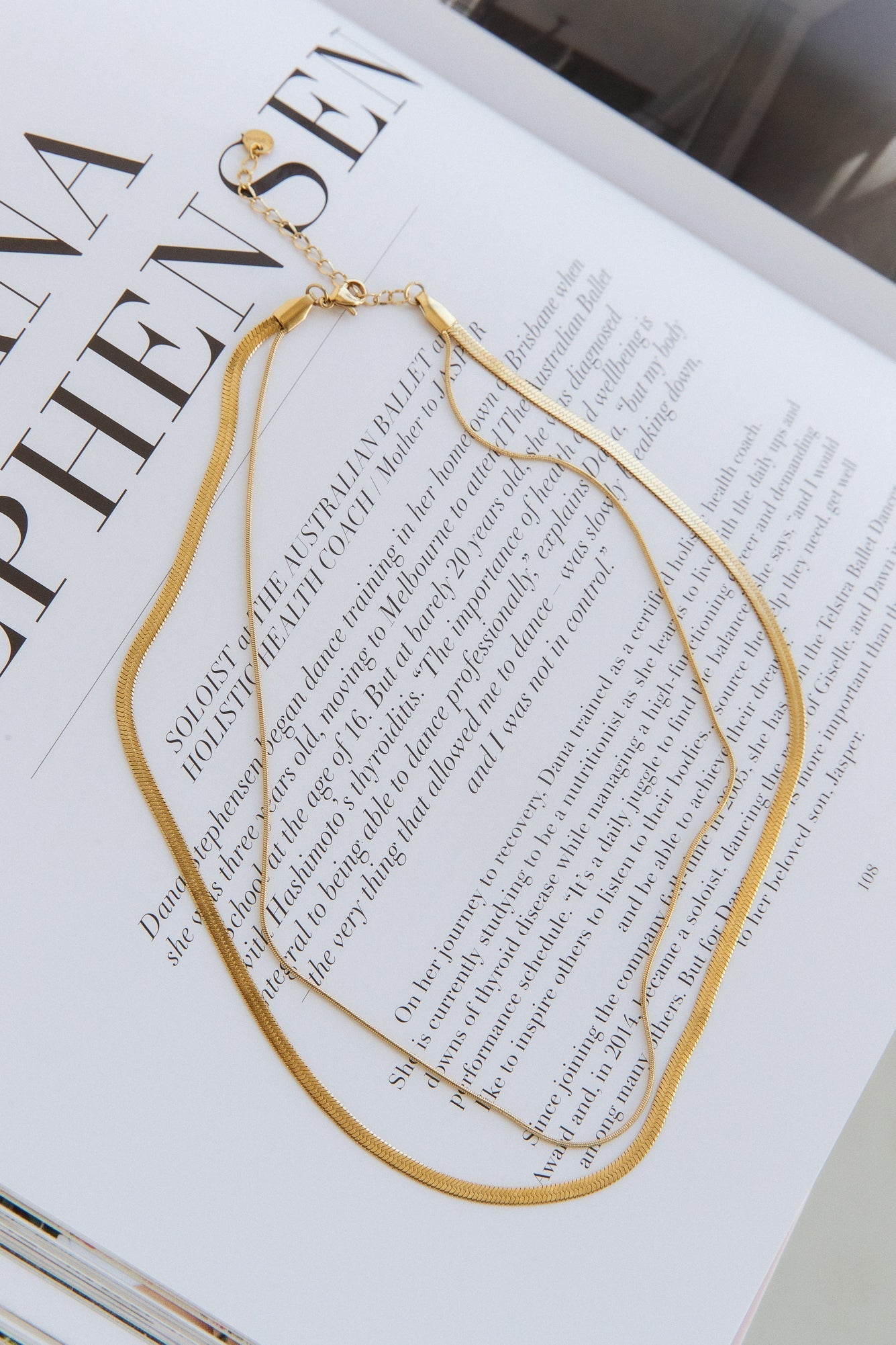 Goud vergulde ketting