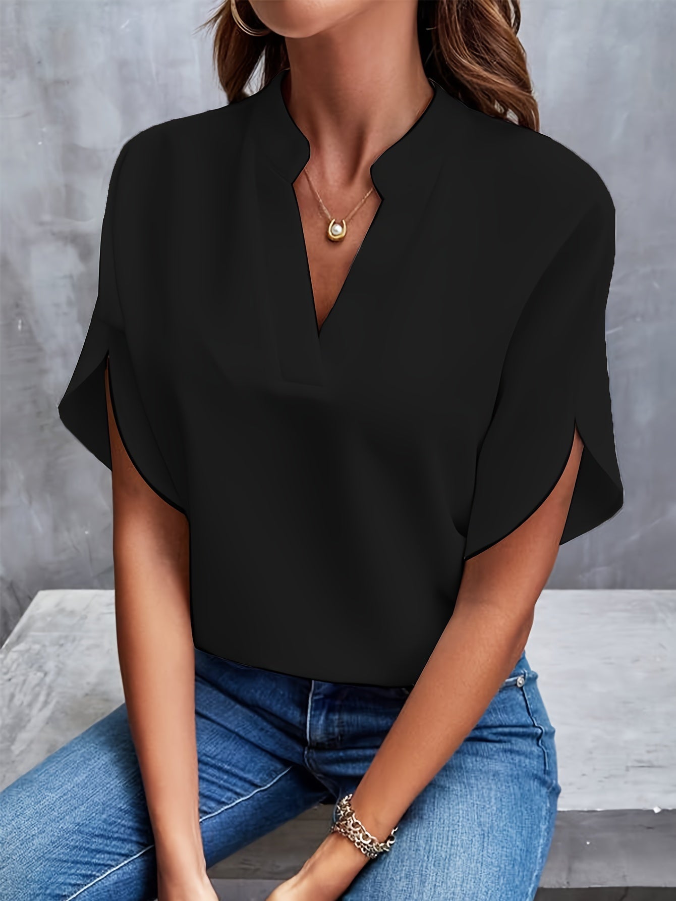 PATRICIA | Blouse met wijde mouwen