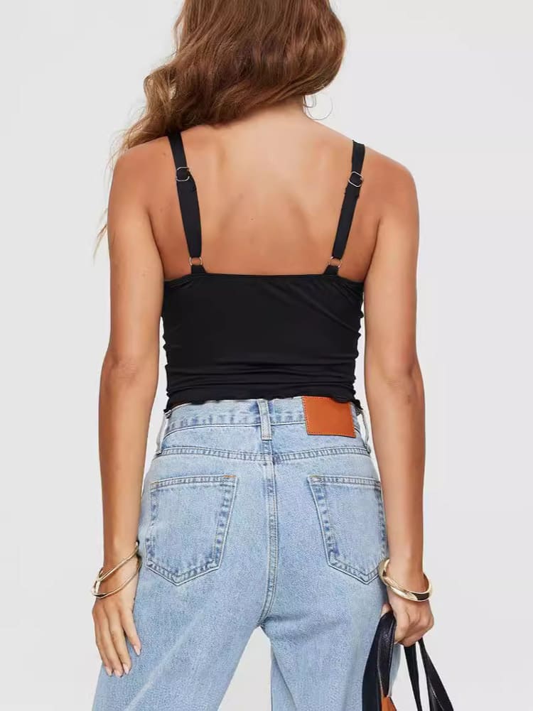 Grijze croptop