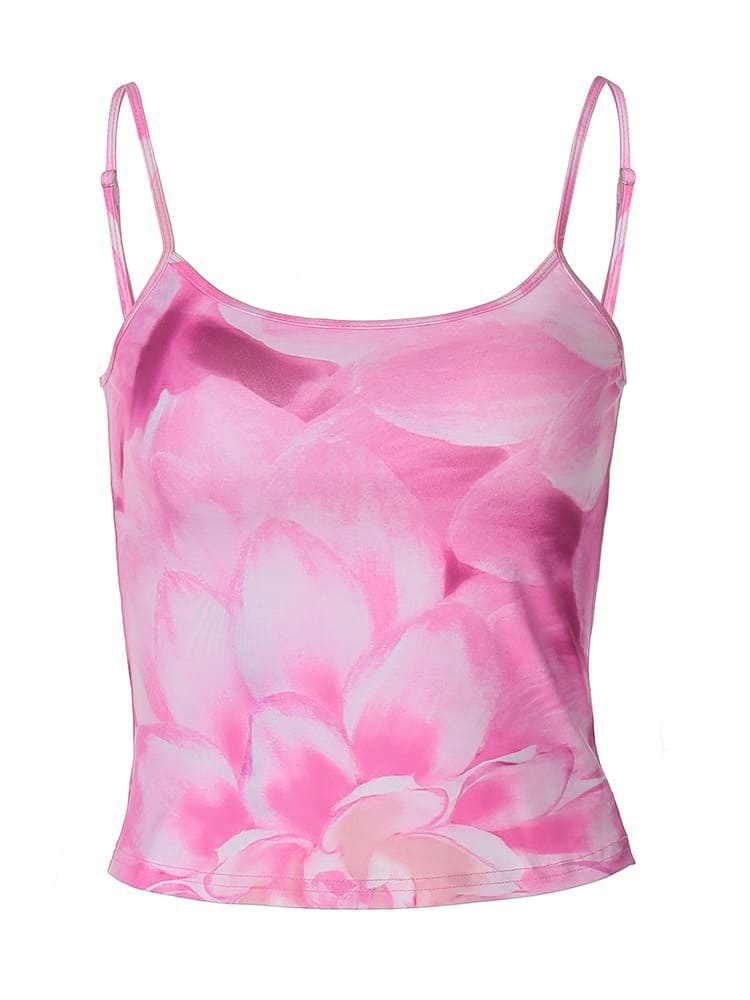 Topje met bloemenprint