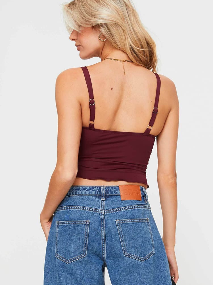 Grijze croptop