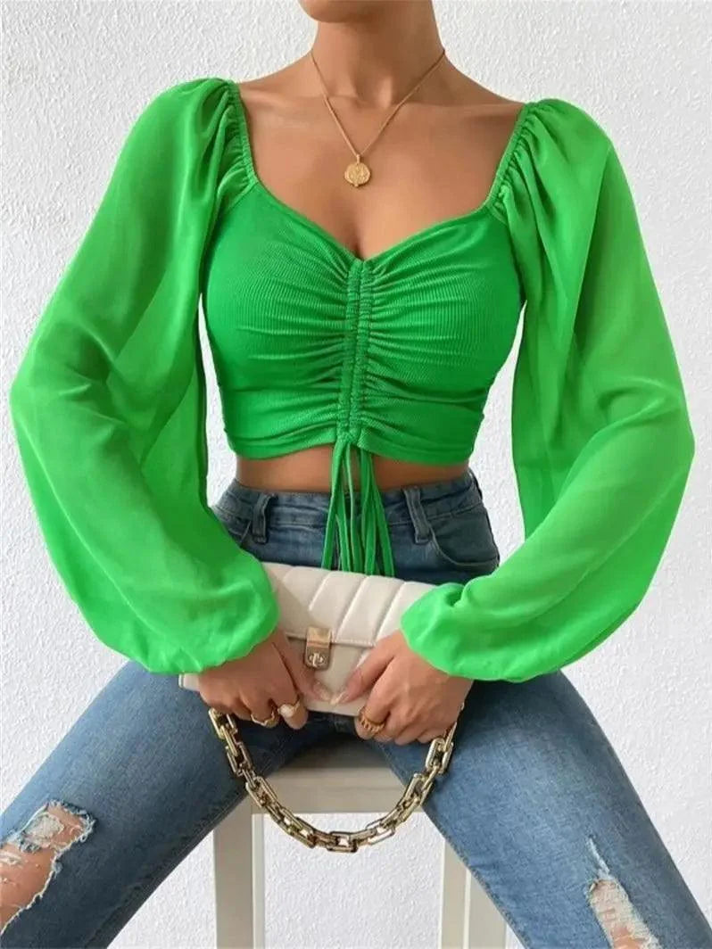 NOVA™ | Puffy Mouwen Topje