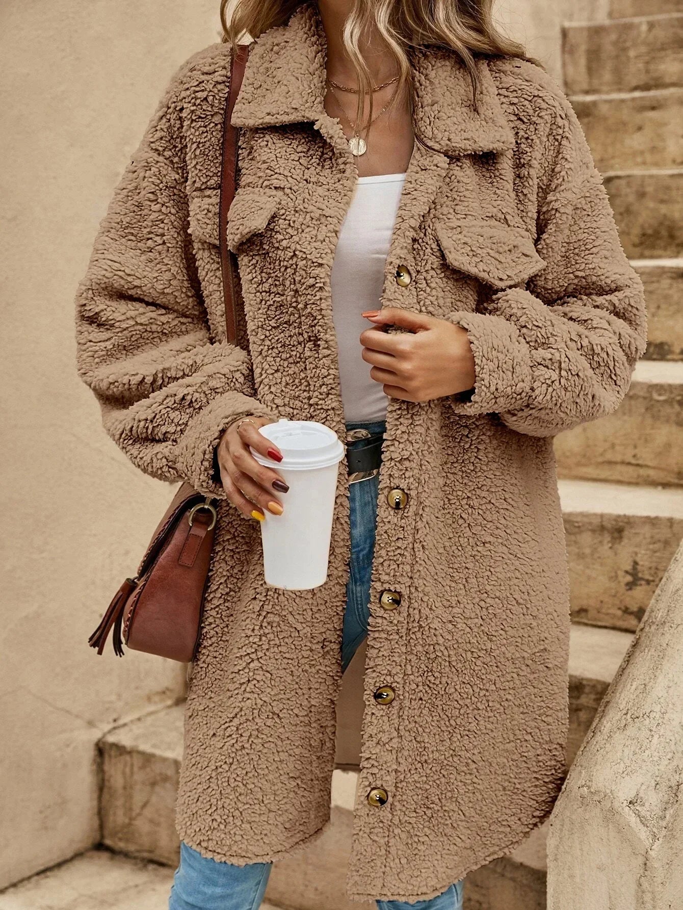 Haley™ | Losse, middellange jas