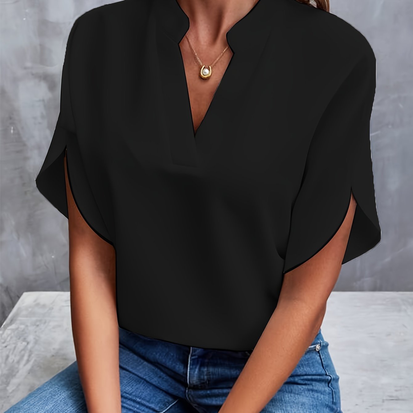PATRICIA | Blouse met wijde mouwen