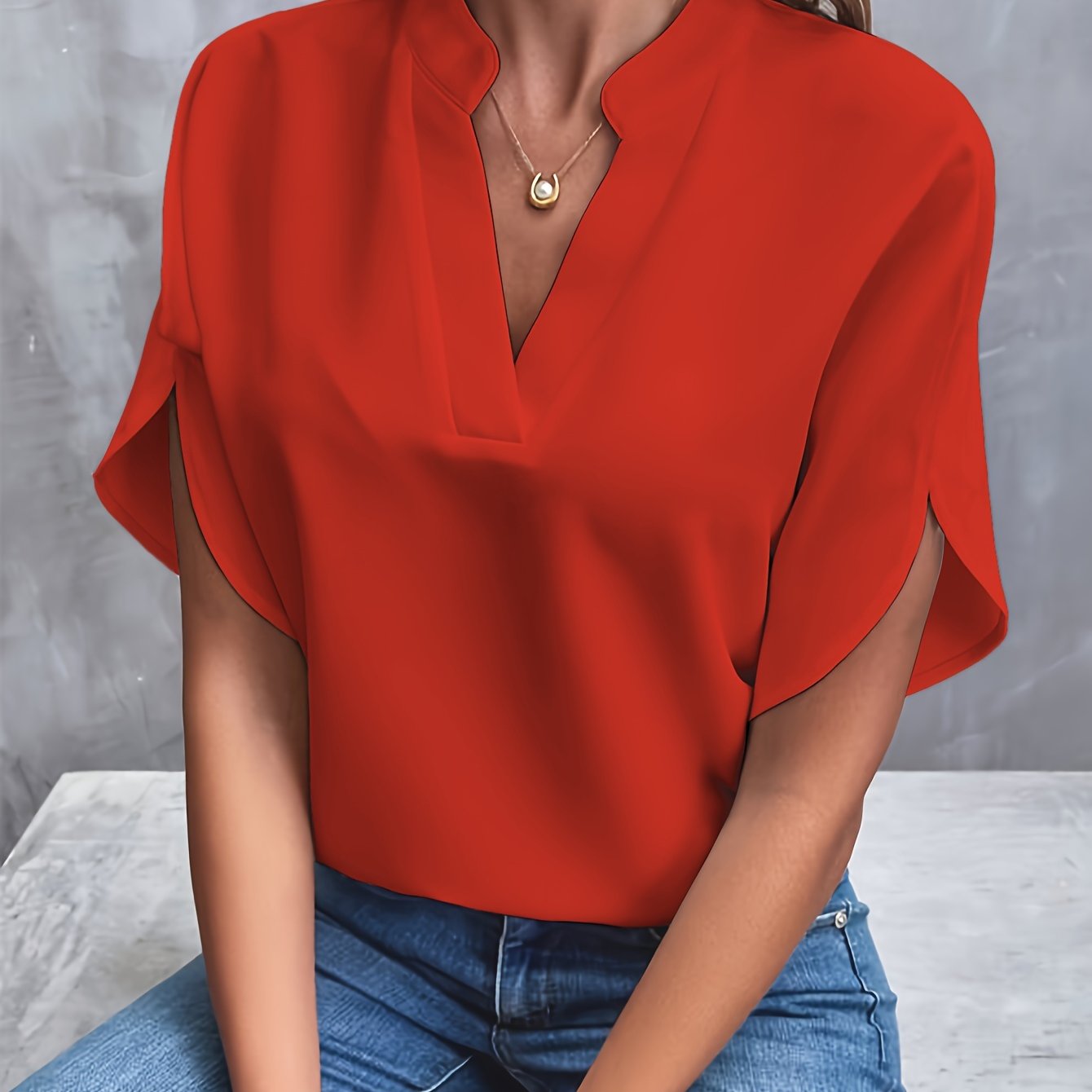 PATRICIA | Blouse met wijde mouwen