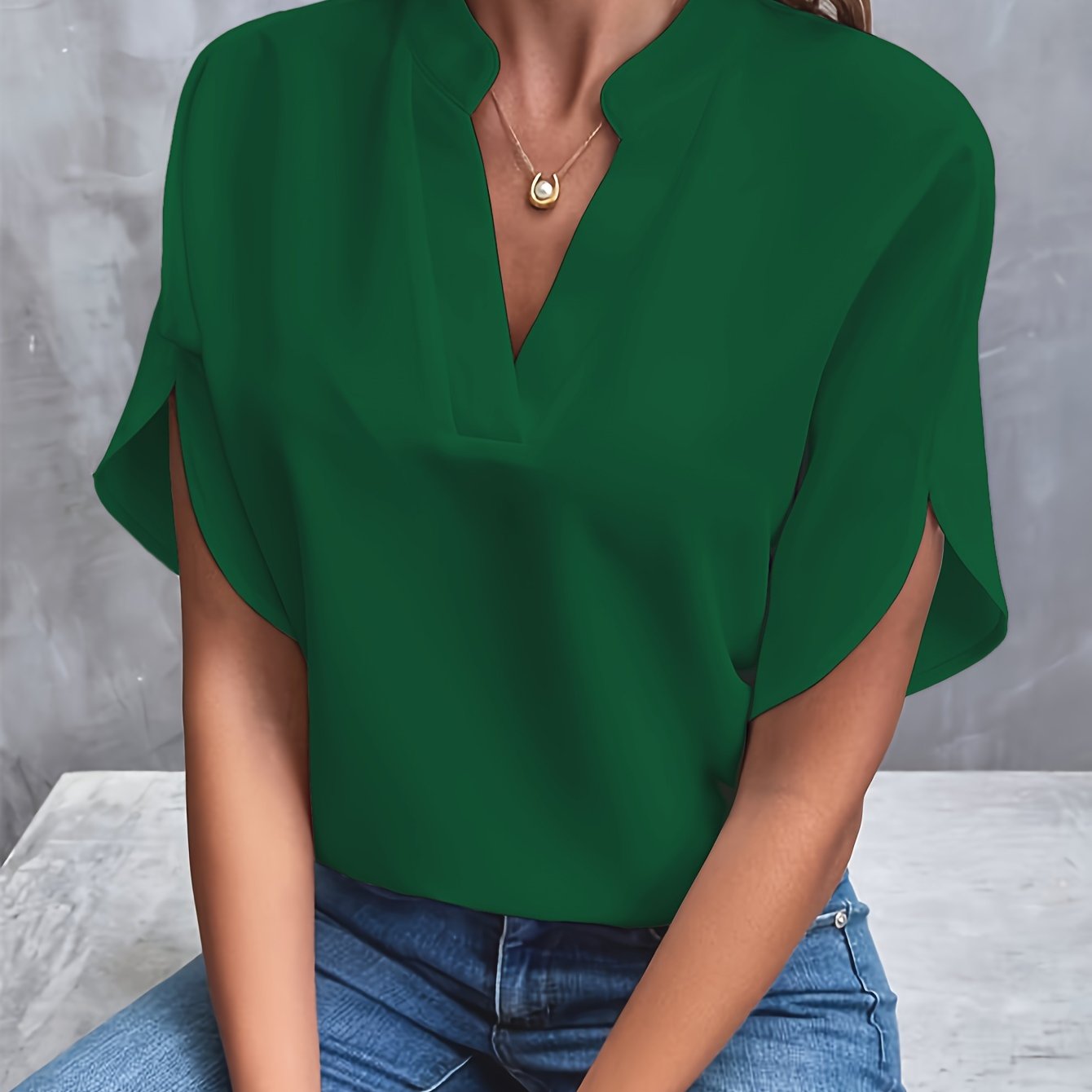 PATRICIA | Blouse met wijde mouwen